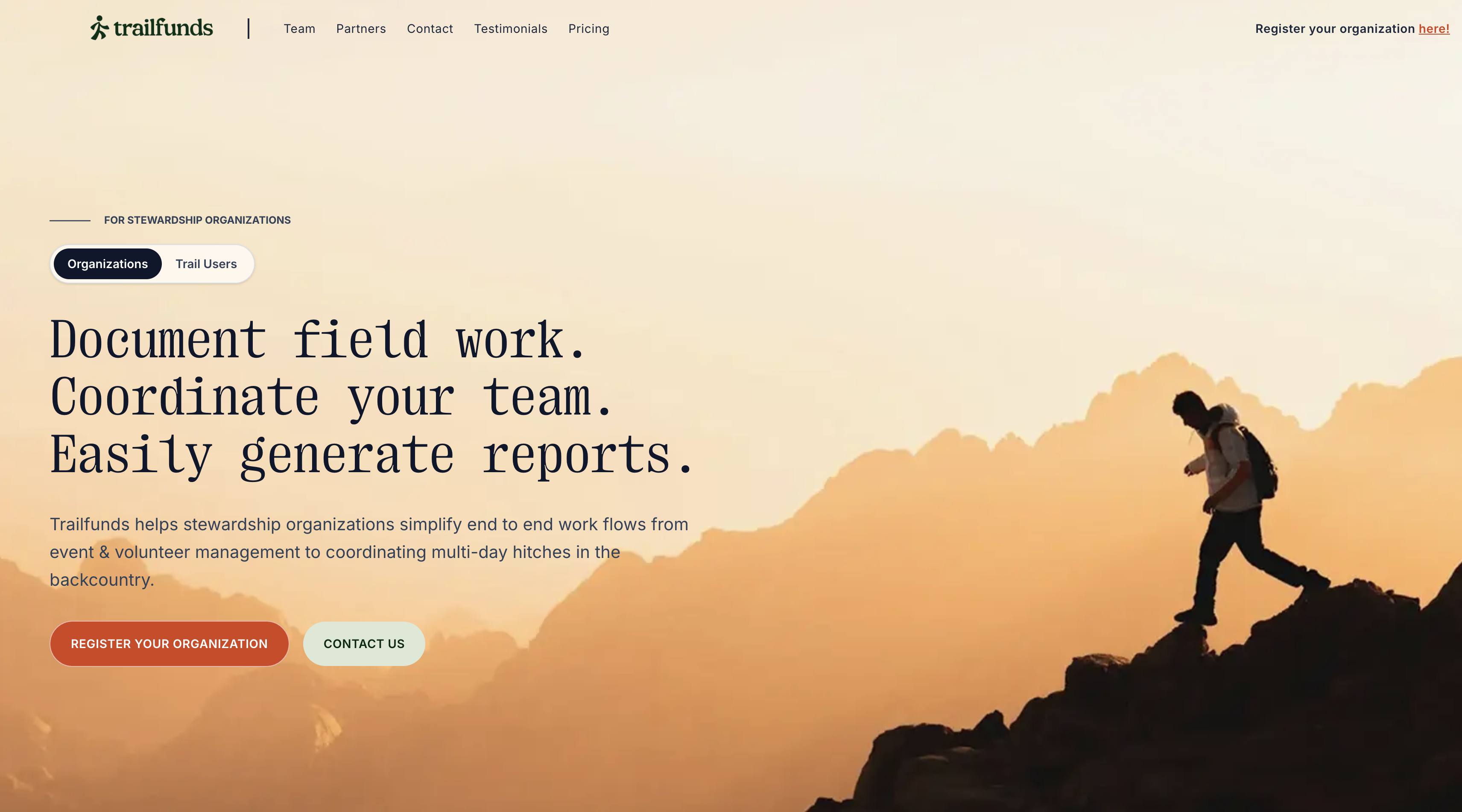 TrailFunds Stewardship Platform